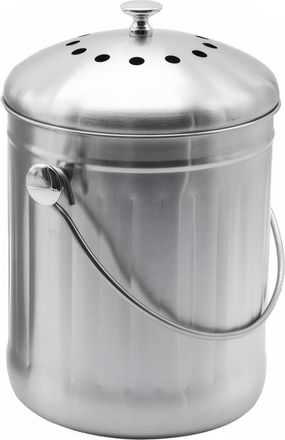 OEM Compostador, Acero Inoxidable, Filtro De Carb&oacute;n, Inodoro, 30x18 Cm, Cocina