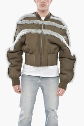 Rick Owens PORTERVILLE Leather Shearling Bomber Rick Owens