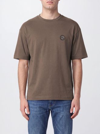 Giorgio Armani T-Shirt Uomo colore Marrone