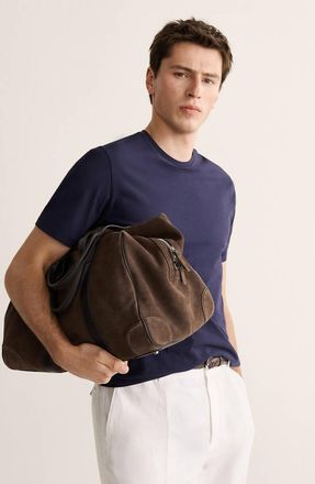 Mango Zaino dettagli similpelle marrone - Uomo - Taglia unica - MANGO MAN