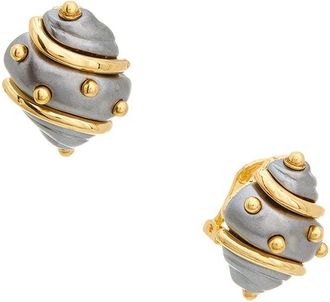 Kenneth Jay Lane Button Earrings