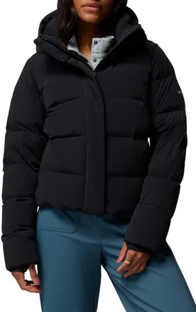 Columbia Amaze Puff Hooded Jacket in Black at Nordstrom, Size X-Large