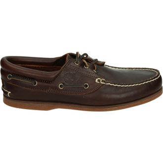 Timberland Casual bruin leren herenschoenen - Heren - Bootschoenen - Bruin - 47 1/2 EU - Leer - Schoenen