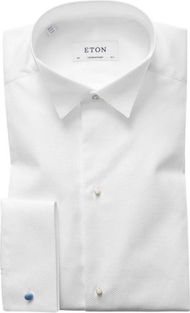 Eton Overhemden, Heren, Wit, M, Katoen, Smoking Shirt