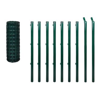 Berkfield Home Euro Fence Steel 10x0.8 m Green