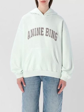 Anine Bing harvey hoodie hood kangaroo pocket ribbed