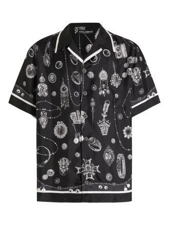 Dolce & Gabbana Camicia con stampa - Nero