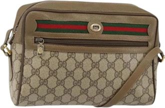 Gucci Pre-owned Vintage Cross Body Bag - Dames - Vintage Schoudertas - Beige - ONE Size - Vintage