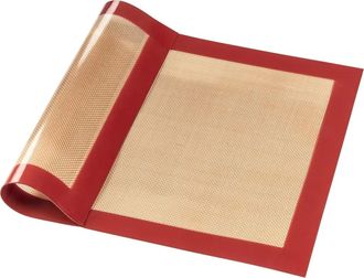 OEM Tapete De Silicona Mate Para Hornear, Rectangular, Color Marr&oacute;n Rojizo