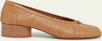 Maison Margiela Tabi Leather Split-Toe Ballerina Pumps