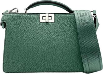 Fendi Pre-owned Vintage Mini Schoudertas - Dames - Vintage Mini Tas - Groen - ONE Size - Leer - Vintage