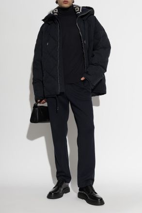 Dolce & Gabbana Insulated Jacket With Hood, Mens, Navy Blue