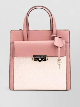 Michael Kors pvc tote bag top handle detachable strap