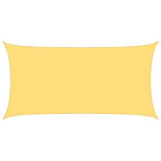 Berkfield Home Sunshade Sail 160 g/m &sup2; Beige 4x7 m HDPE in Lemon