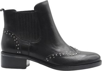 Ralph Lauren Beatles Ankle Boot Cathi - Dames - Chelseaboots - Zwart - 37 EU - Leer - Schoenen