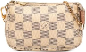 Louis Vuitton Pre-owned Mini Bags, female, Beige, Size: ONE SIZE Pre-owned Canvas Mini Bag