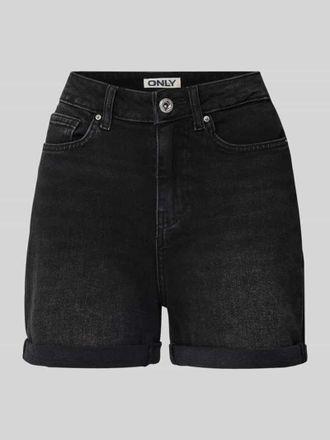 Only Relaxed Fit Jeansshorts aus Baumwoll-Mix Modell JOSEPHINE in Black, Gr&ouml;&szlig;e XS