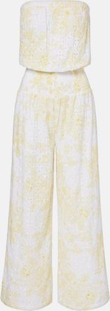 Melissa Odabash Naomi broderie anglaise cotton jumpsuit