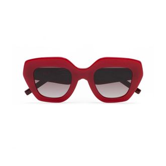Kaleos Sunglasses, female, Red, Size: 48 MM Halsey 005 Sunglasses