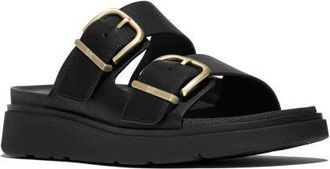 FitFlop Gen-FF Buckle Two-Bar Sandal in Black at Nordstrom, Size 11