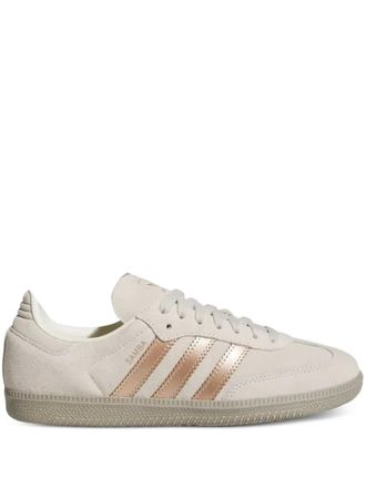 adidas Samba OG sneakers met metallic streep - Beige
