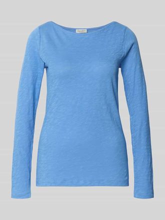 Marc O'Polo Regular Fit Langarmshirt aus reiner Baumwolle in Hellblau, Gr&ouml;&szlig;e XXL