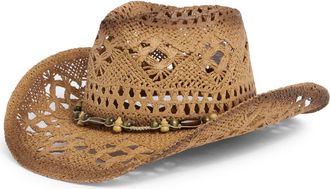 BP. Faded Straw Cowboy Hat in Brown at Nordstrom