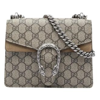 Gucci Pre-owned Dionysus Crossbody Bag - Dames - Pre-owned - Beige - Maat: ONE Size Leer