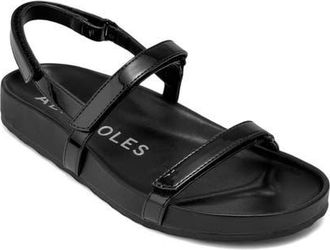 Aerosoles Liana Slingback Sandal in Black Fx Patent at Nordstrom, Size 8.5