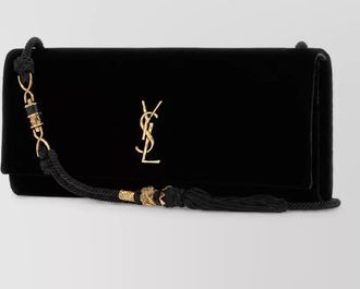 Saint Laurent na velvet clutch bag