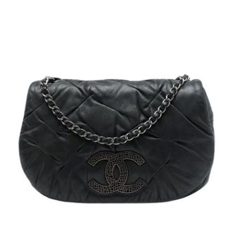 Chanel Pre-owned Vintage Crossbody Bag - Dames - Pre-owned - Zwart - Maat: ONE Size Leer