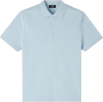 A.P.C. Standard Poloshirt - Heren - Polos - Blauw - M - Katoen - Tops