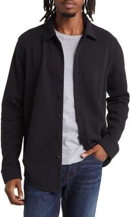 Threads 4 Thought Mika Fleece Button-Down Shirt in Black at Nordstrom Rack, Size X-Large