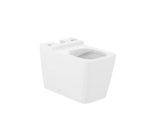 Roca Roca - Taza Rimless Con Salida Dual Para Inodoro De Tanque Bajo Square Inspira Color: Blanco
