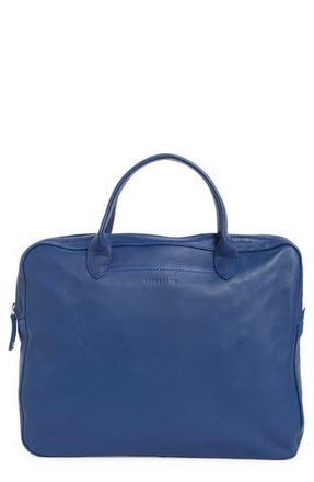 Longchamp Parisis Leather Top Handle Briefcase in Blue at Nordstrom Rack