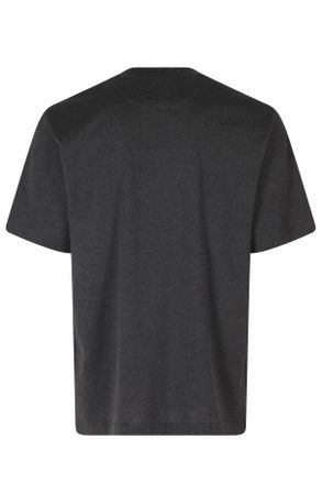 Eleventy Embroidered Logo Crewneck Cotton T-Shirt