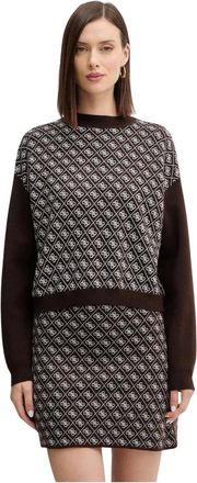 Guess Truien & Vesten, Dames, Bruin, M, Wol, Aubrey Sweater