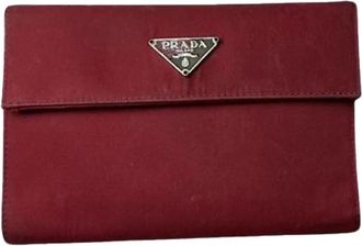 Prada Pre-owned Vintage Wallet - Dames - Vintage Accessoires - Rood - ONE Size - Leer - Vintage