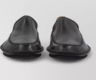 Premiata loafers round toe flat sole stitching