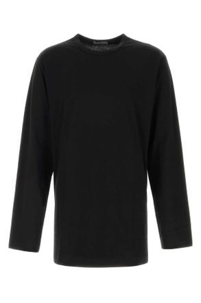 Yohji Yamamoto Black Cotton T Shirt
