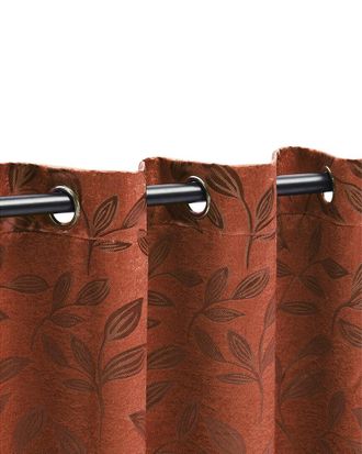 Superior 26X63 Leaves Modern Bohemian Blackout S 2Pc Curtain Panel Set