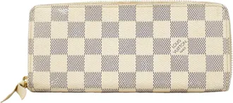 Louis Vuitton White Long Wallet (Bi-Fold) (Pre-Owned)