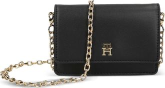 Tommy Hilfiger Portemonnee met logo ketting - Zwart