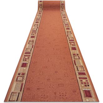 RugsX Rugsx - Alfombra De Pasillo Con Refuerzo De Goma Jena Color Cobre 67cm Orange 67x640 Cm