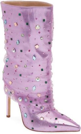 Azalea Wang Liora Stiletto Bootie in Purple at Nordstrom Rack, Size 8