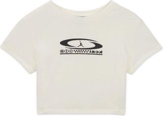 Nike Jordan (WMNS) Air Jordan x Travis Scott Cropped T-Shirt Sail FQ7805-133