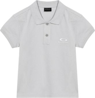 Balenciaga Polo Shirts, female, White, Size: XS S/S Polo