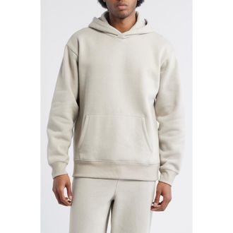 BP. Fleece Hoodie in Grey Owl at Nordstrom, Size Xx-Large