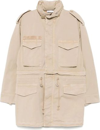 Helmut Lang Dssctd Field Jacket - Dames - Zomerjassen - Beige - XS - Katoen - Jassen