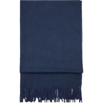 Mango Fringe Scarf in Blue at Nordstrom